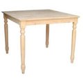 International Concepts InternationalConcepts INTC652 Solid Wood Top Table - Turned Legs K-3636-330T